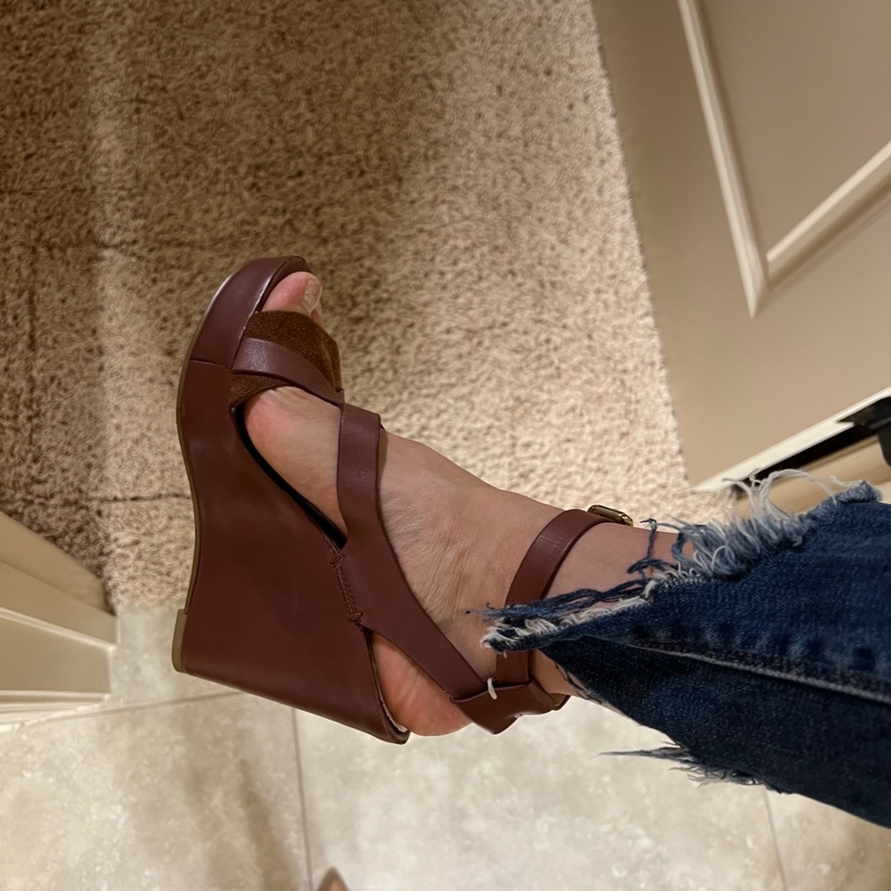 Brown Dolce Vita Wedges, Size 6, some wear